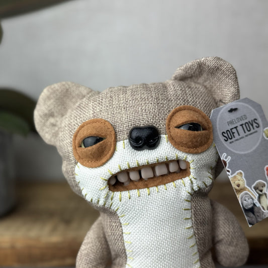 Fuggler Teddy Bear Nightmare Funny Ugly Monster Soft Toy Plush Brown Bear Chase