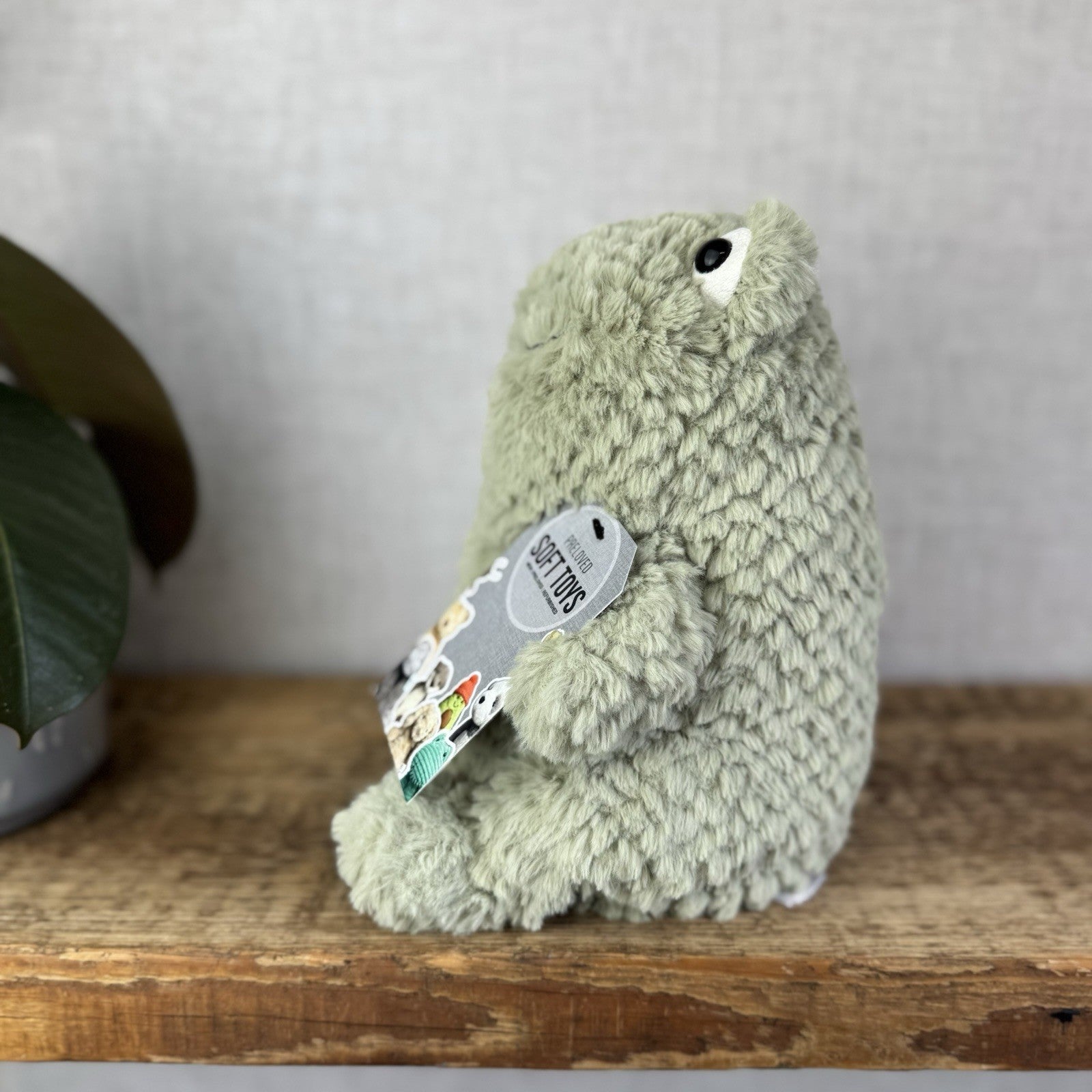 Jellycat Flumpie Frog - Jellycat Green Textured Chubby Frog Plush Beanie 8"