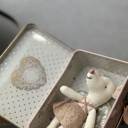 Maileg Angel Mouse, Big Sister In Book - New Without Tags Retired 2019