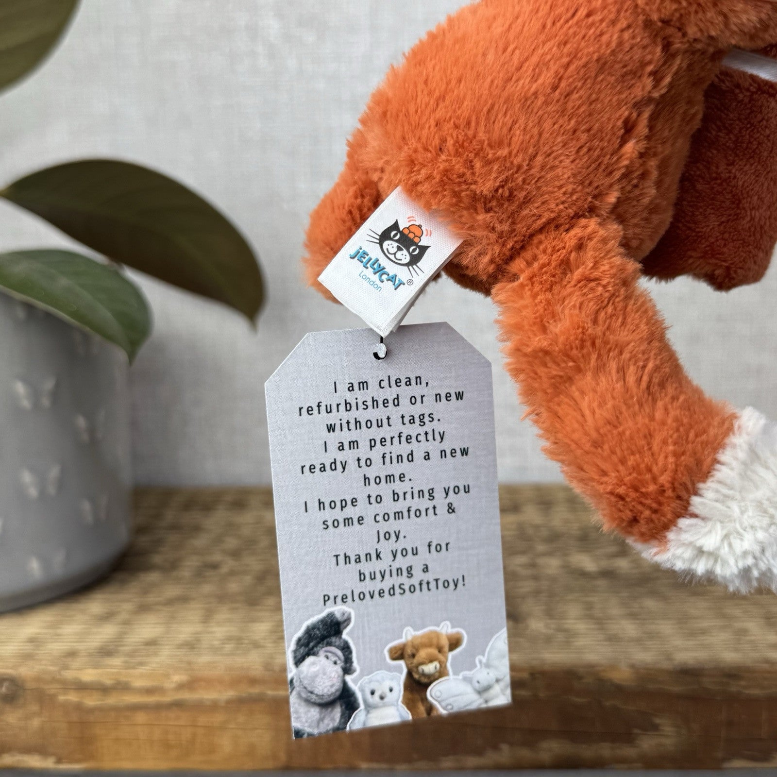 Jellycat Bashful Fox Soother - Jellycat Orange Fox Comfort Blanket Retired Rare