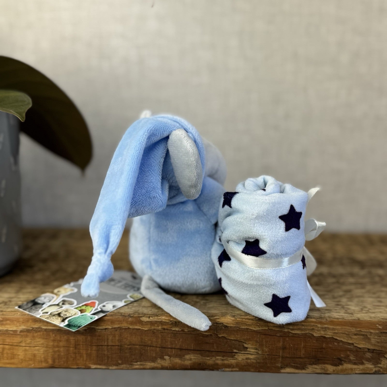 Jellycat Starry Nights Elephant Soother - Little Jellycat Stars/Blue Comforter
