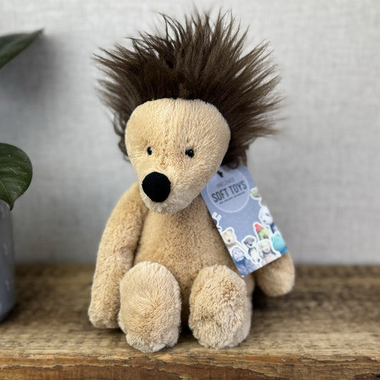 Jellycat Medium Bashful Hedgehog - Fluffy Beanie Woodland Hedgehog 12"