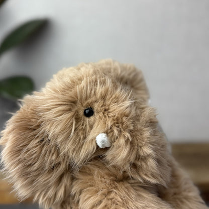 The Little White Company - Monty Mammoth - Fluffy Mammoth Soft Toy Beanie 7"
