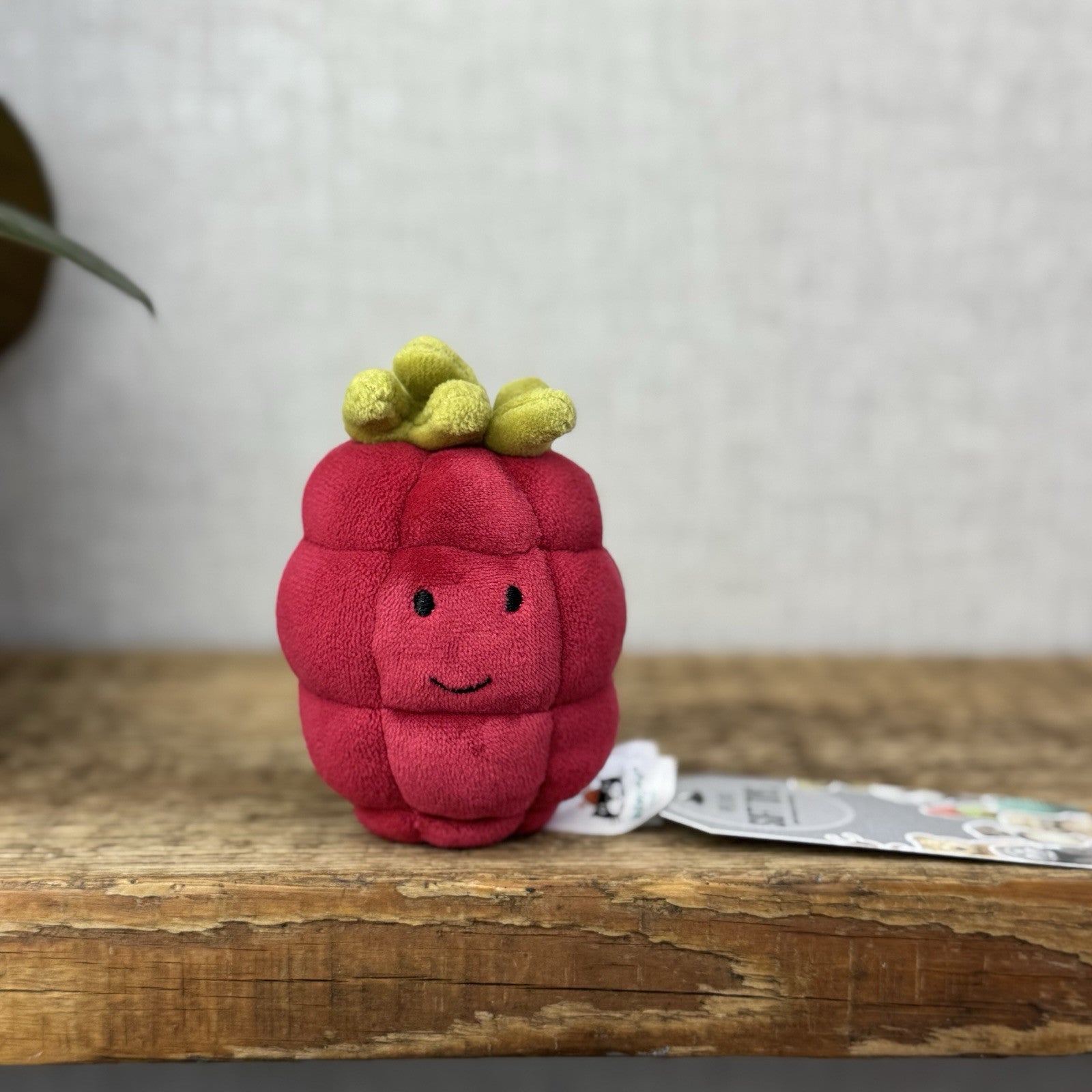 Jellycat Fabulous Fruit Rasberry Red Berry Fruit Soft Toy Food Play Beanie 4”