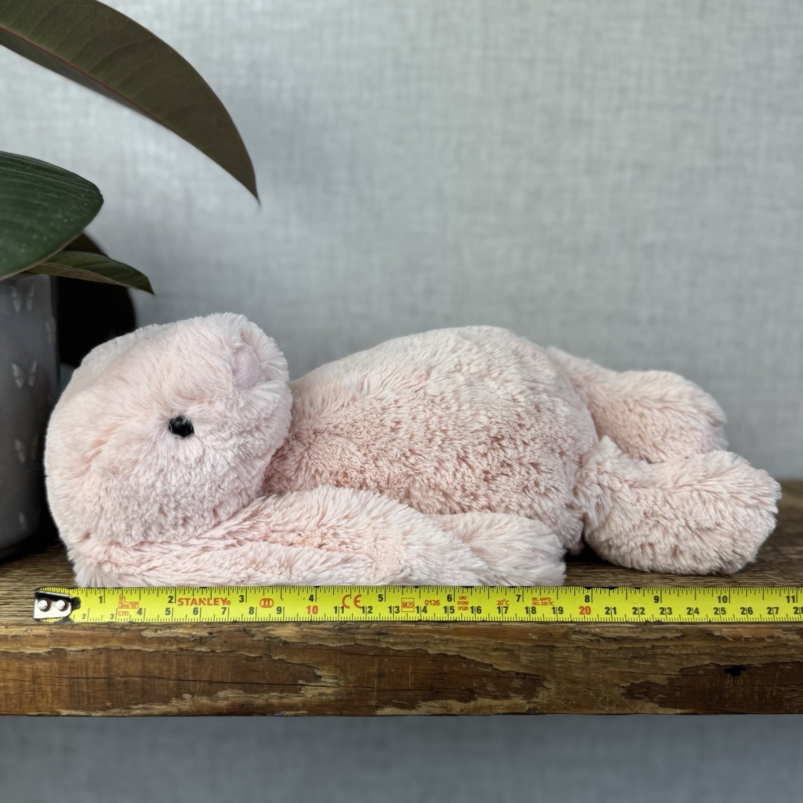 Jellycat Medium Bashful Blush Bunny - Pale Light Pink Rabbit 12” (#2)
