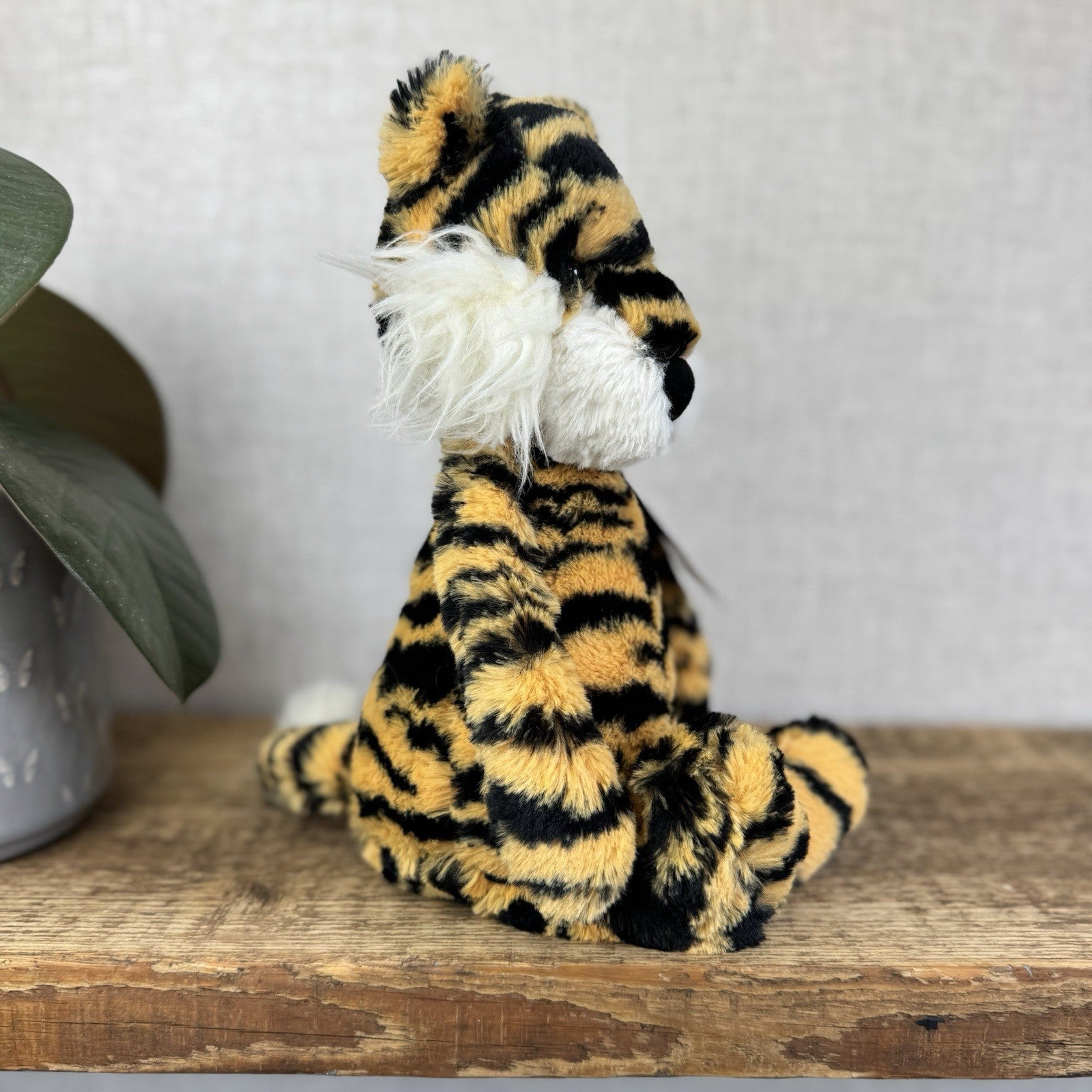 Jellycat Medium Bashful Tiger - Orange/white Tiger Old Style Jellycat Beanie 12”