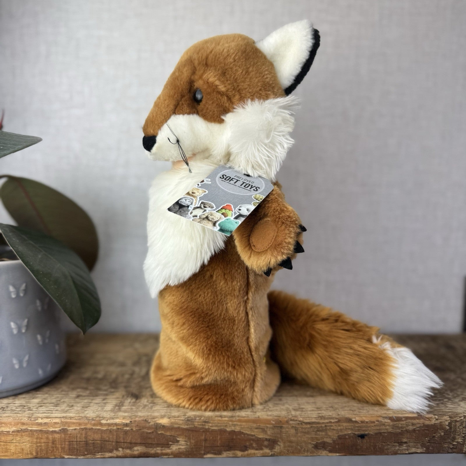 The Puppet Company - Fox Long Sleeve Puppet With Tail Fox Wildlife Puppet 14"