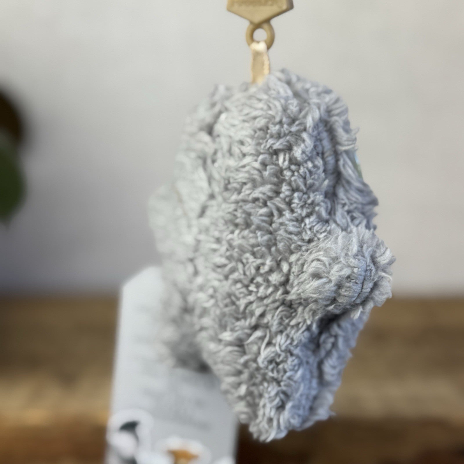 Fuggler Oogah Boogah - Grey Funny Ugly Monster Keyring Plush Collectible 