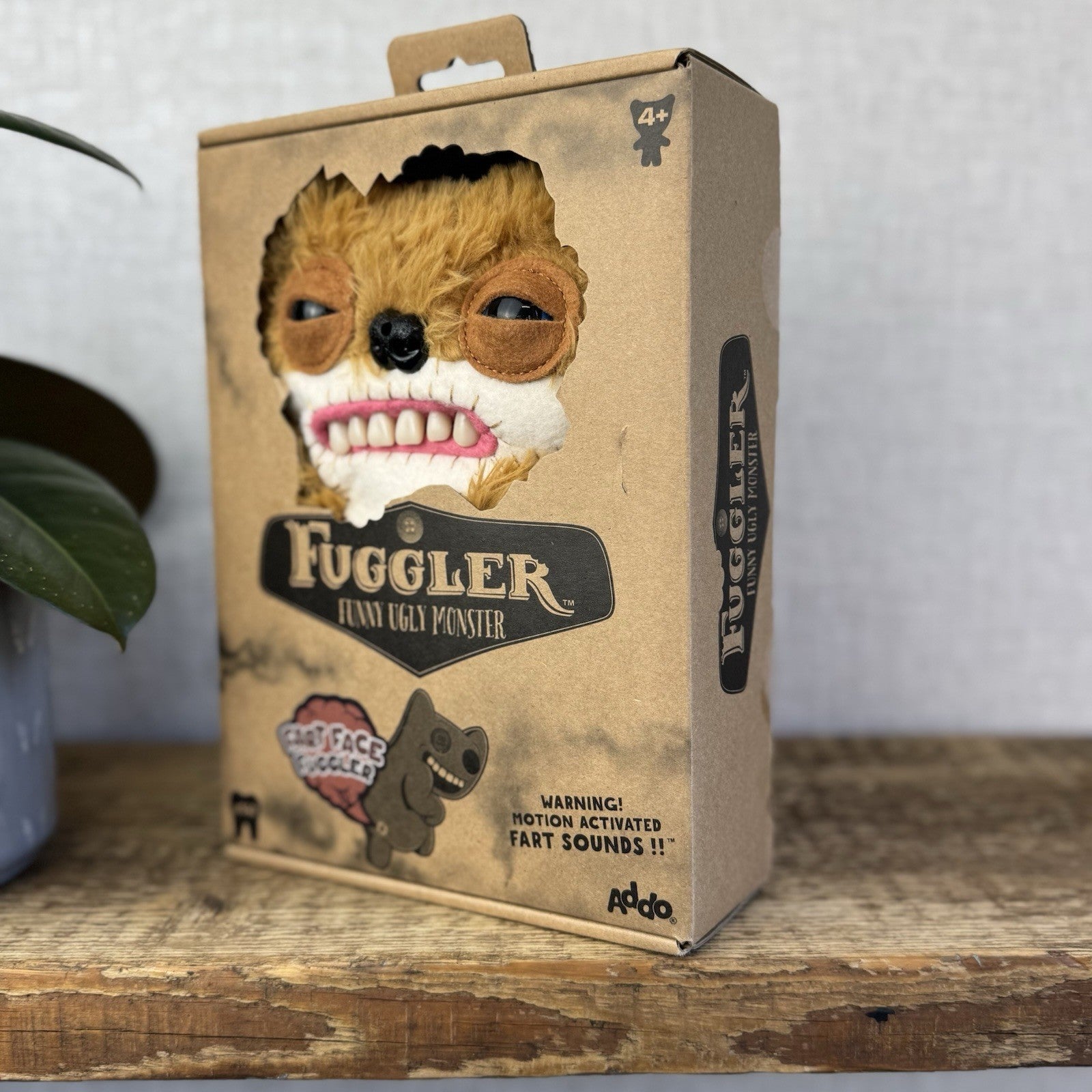 Fuggler Fart Face Sketchy Squirrel - Brand New Unused With Box Funny Ugly Plush