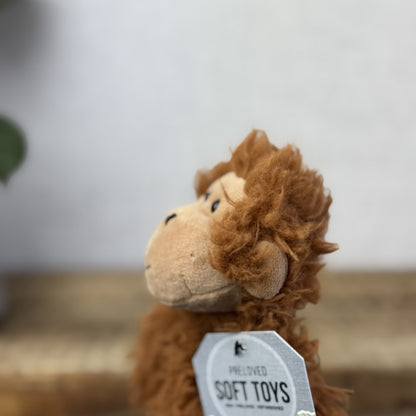 Jellycat BonBon Monkey - Brown Small Fluffy Monkey Soft Toy - Fluffy Monkey 10”