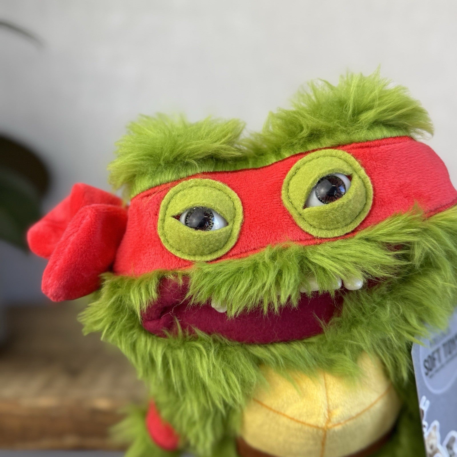 Fuggler Teenage Mutant Ninja Turtle Raphael Plush Funny Ugly Monster Collectible