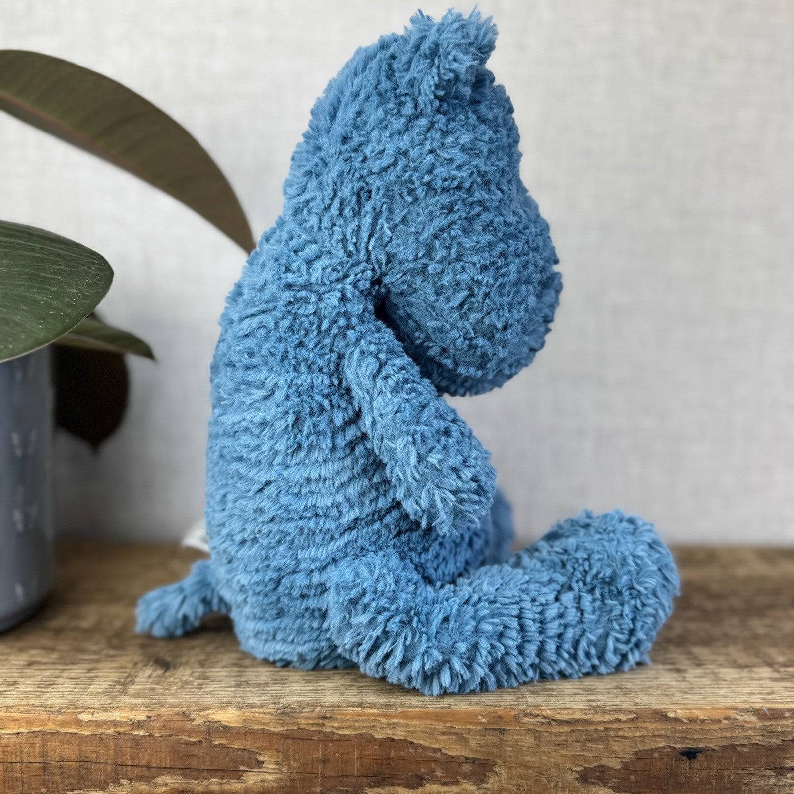 Jellycat Quangle Wangle Hippo - Blue Textured Sitting Hippopotamus Beanie 12"