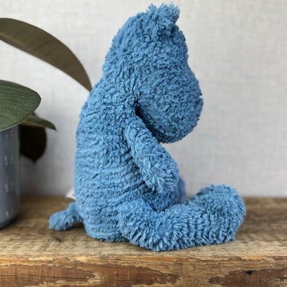 Jellycat Quangle Wangle Hippo - Blue Textured Sitting Hippopotamus Beanie 12"