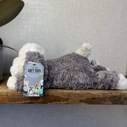 Jellycat Tumblie Sheepdog Grey & White Puppy Dog Soft Toy Plush 14” (2)
