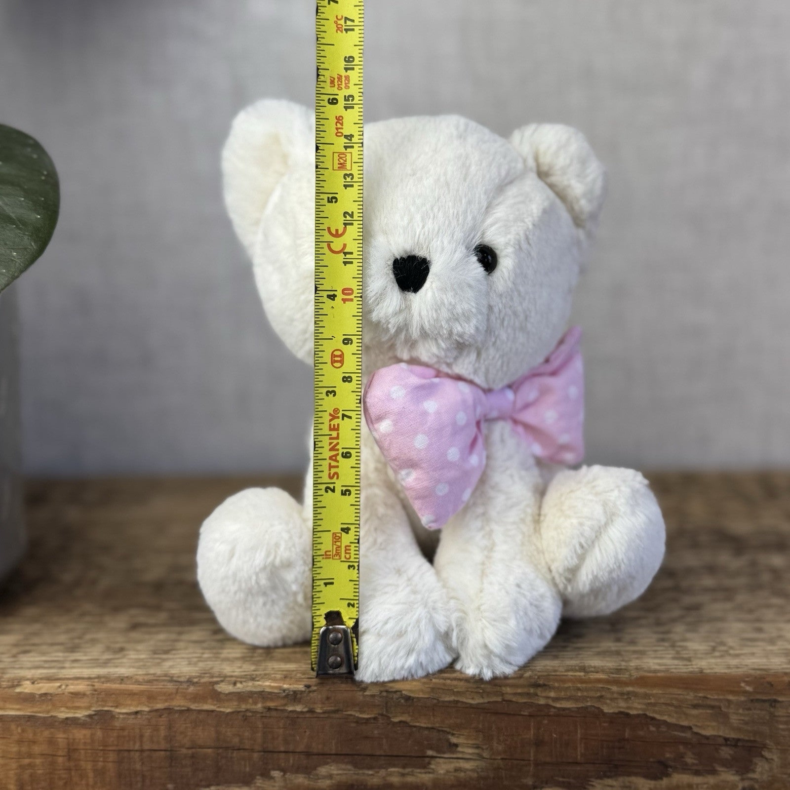 Jellycat Big Bow Cream Kitten - Small White Cat With Pink Bow Retired Small 6”