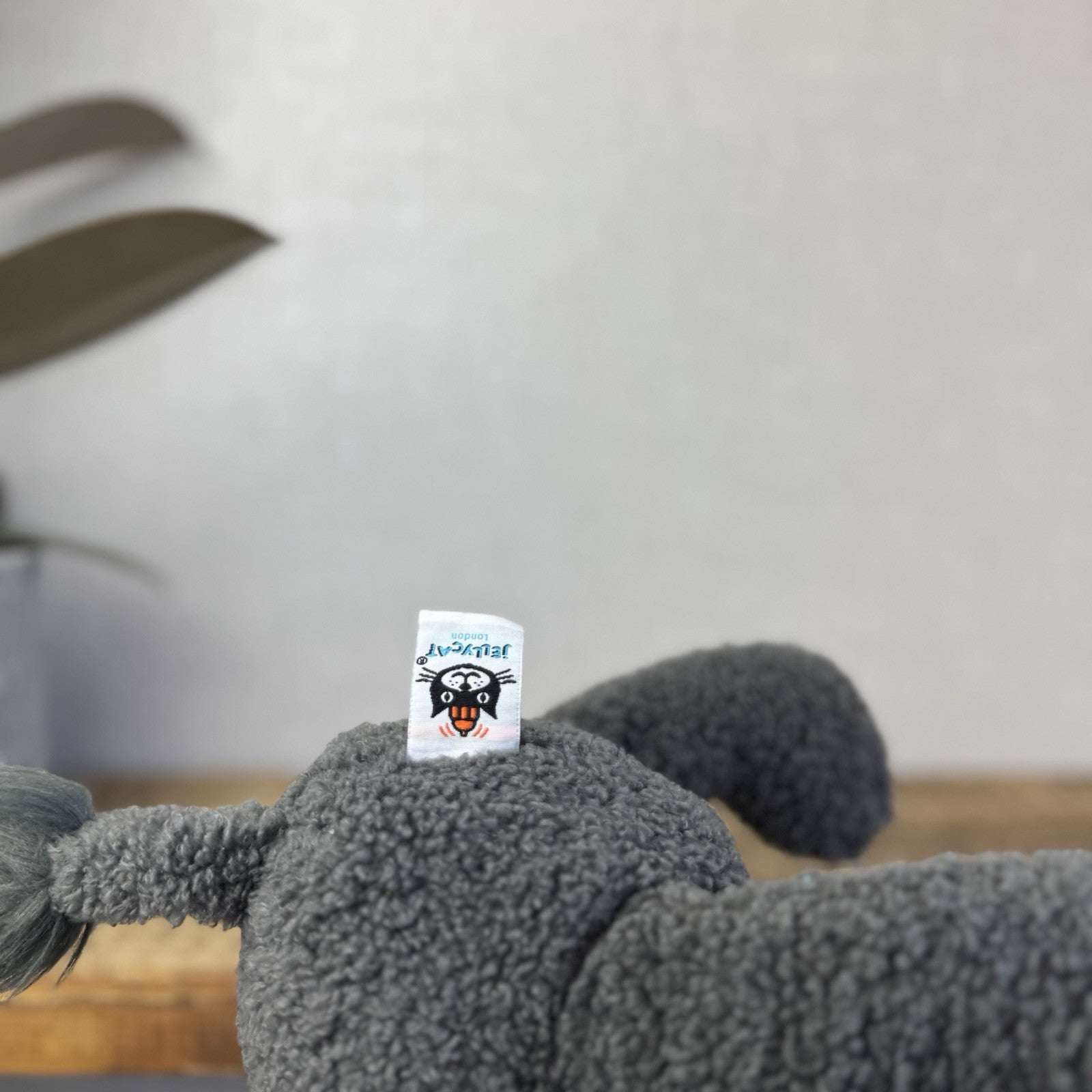 Jellycat Allenby Elephant - Medium Grey Sitting Elephant Plush Retired 12”