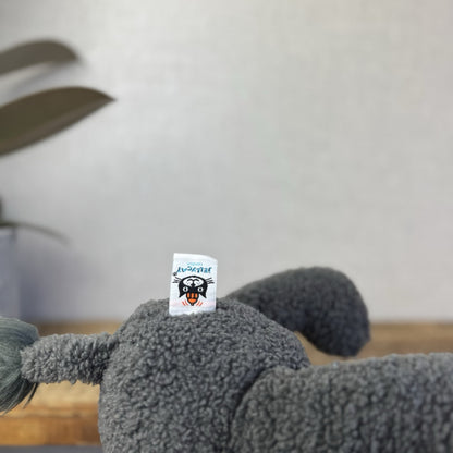 Jellycat Allenby Elephant - Medium Grey Sitting Elephant Plush Retired 12”