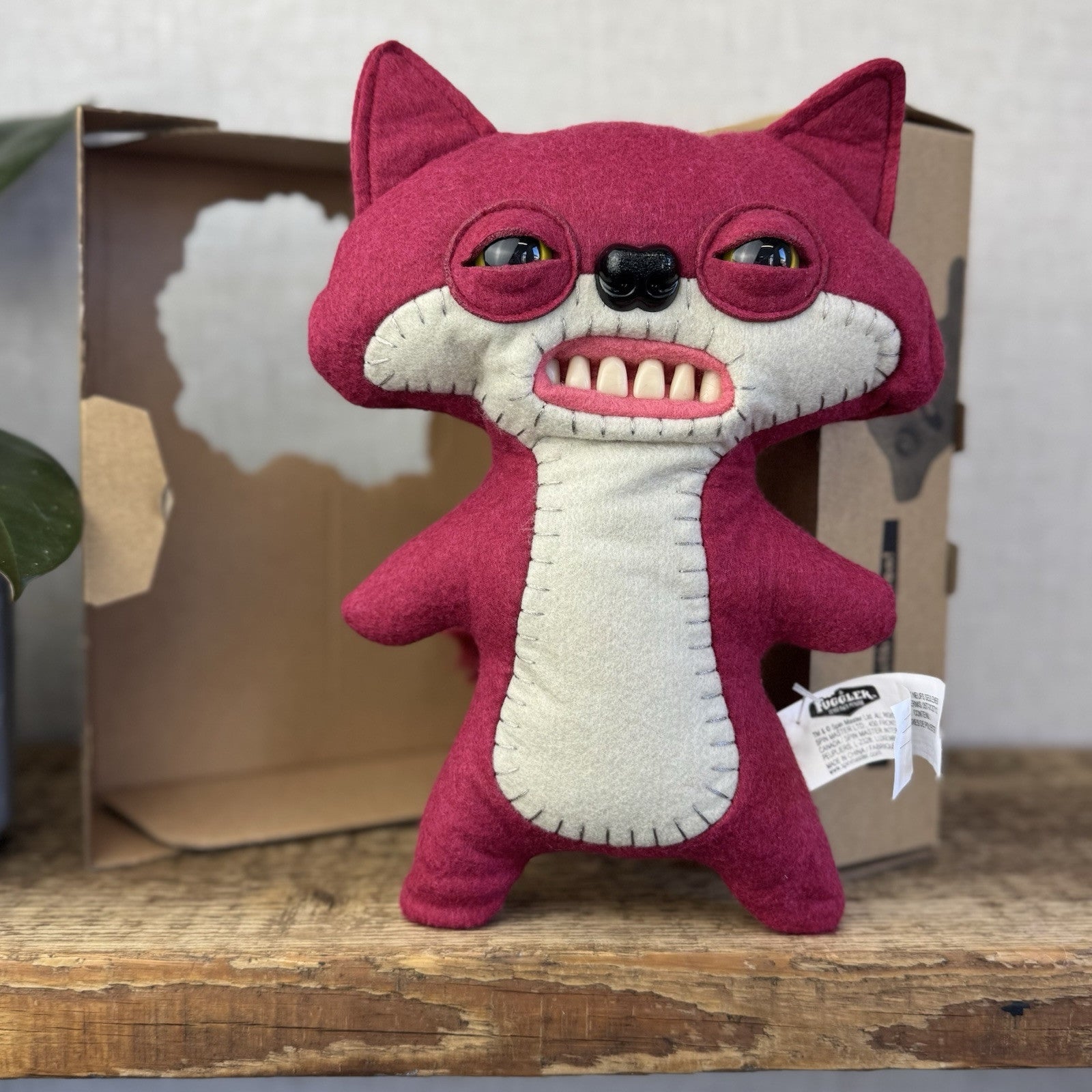 Fuggler Funny Ugly Monster - Red Suspicious Fox - Red Fox Ugly Monster - Rare