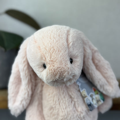 Jellycat Medium Bashful Blush Bunny - Pale Light Pink Rabbit 12” (#2)