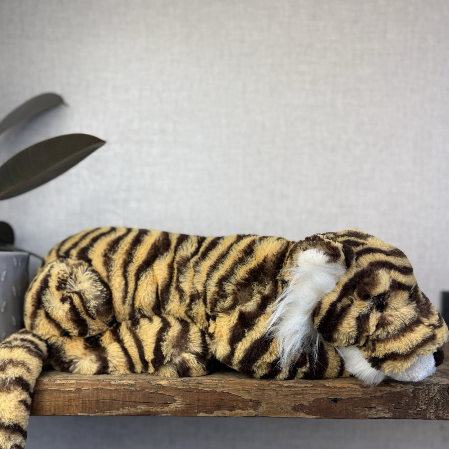Jellycat Large Taylor Tiger - Large Laying Tiger Soft Toy Beanie Retired 18"