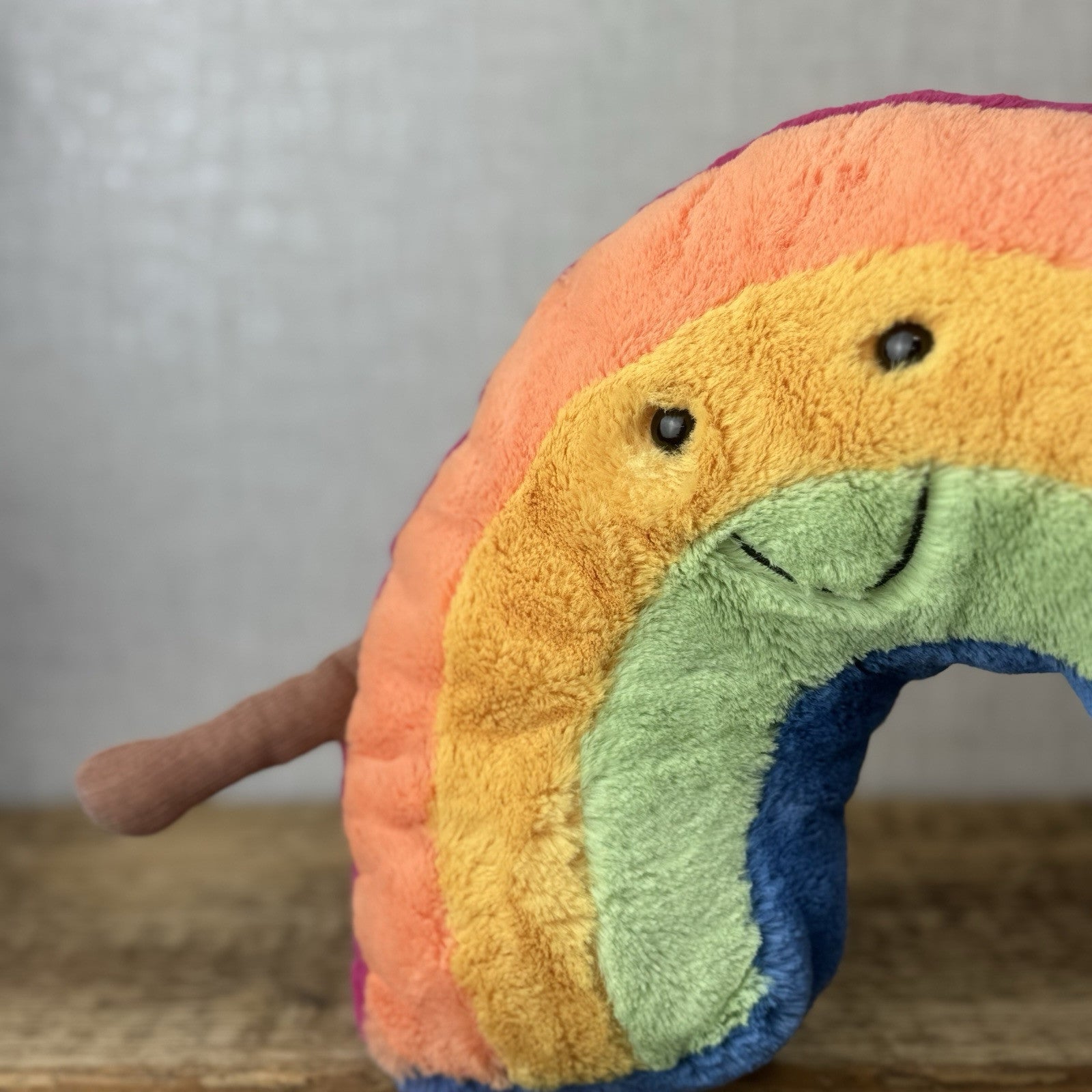 Jellycat Amuseable Rainbow - Rainbow Soft Toy Plush Beanie Smiley Rainbow 12"