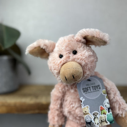 Jellycat Small Pickles Piglet - Vintage Jellycat Pig New Without Tags 12"