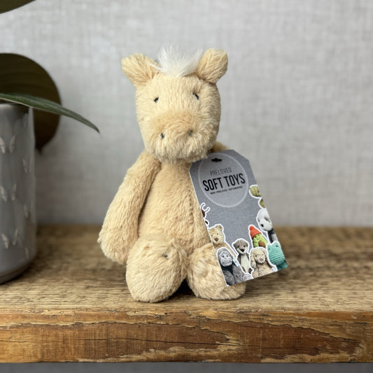 Jellycat Small Bashful Pony - Small Honey Light Brown Pony Horse Soft Toy 8