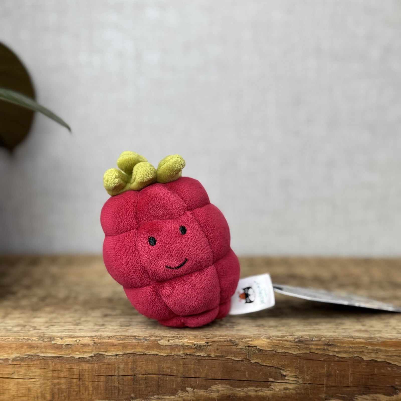 Jellycat Fabulous Fruit Rasberry Red Berry Fruit Soft Toy Food Play Beanie 4”