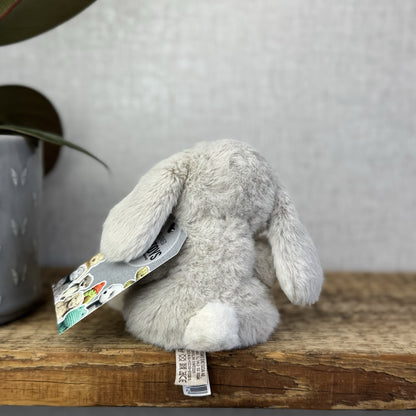 Barbara Bukowski Bears - Kanini Bunny Rabbit - Small Beanie Bunny Rabbit Grey 5"