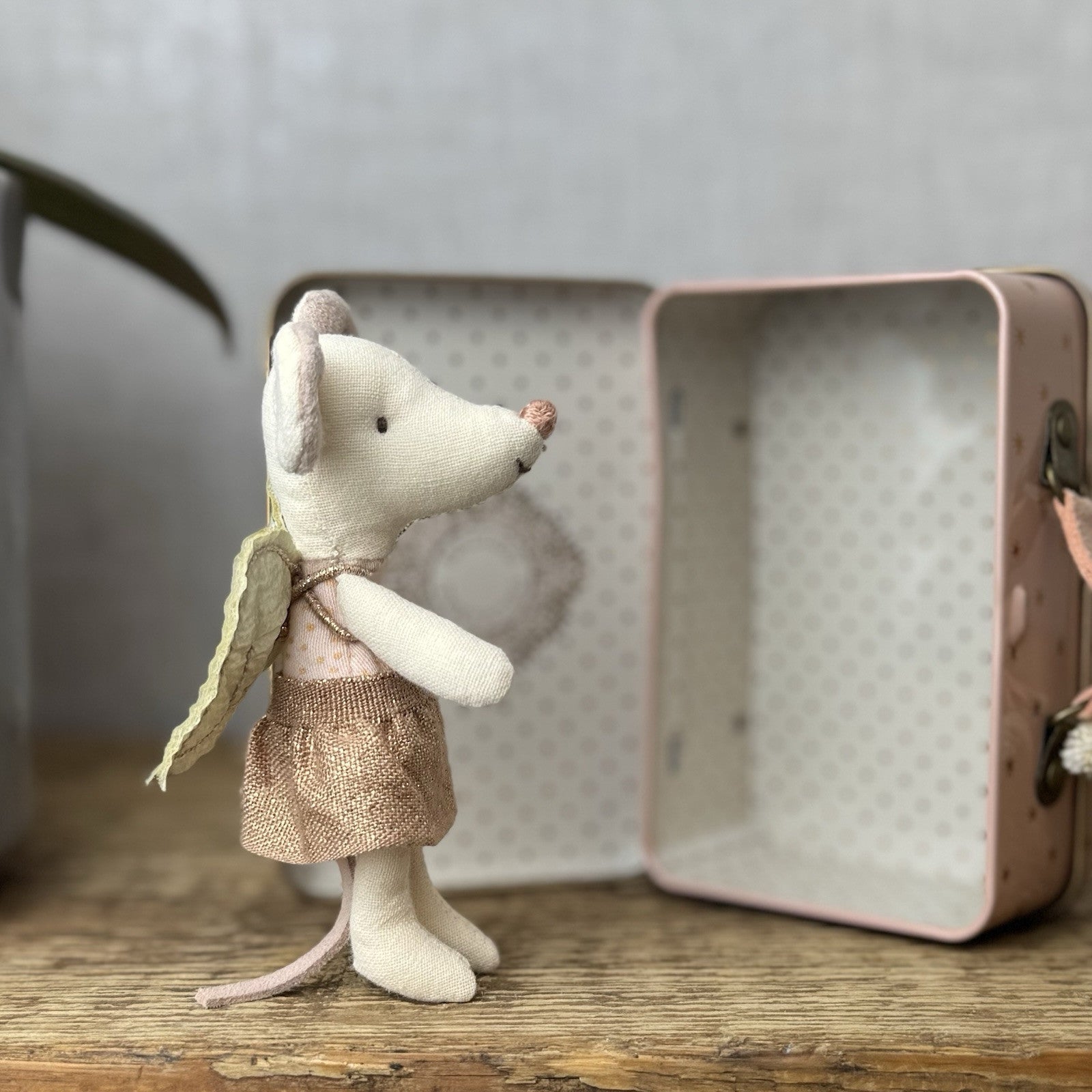 Maileg Angel Mouse, Big Sister In Book - New Without Tags Retired 2019
