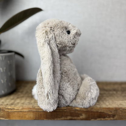 Jellycat Medium Bashful Beige Bunny - Light Brown Bunny Soft Toy Beanie 12” (3)