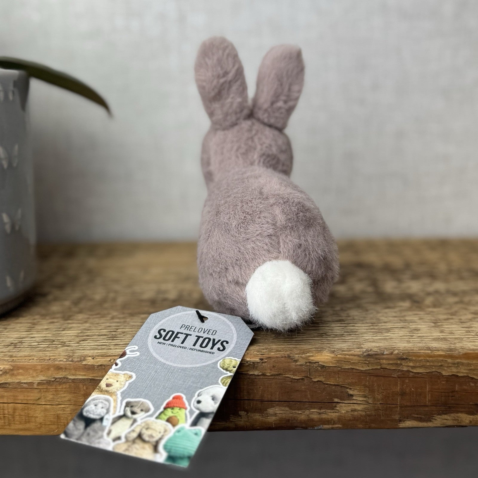 Jellycat Pebblet Mushroom Bunny Rabbit - Small Purple/Brown Rabbit Fluffy