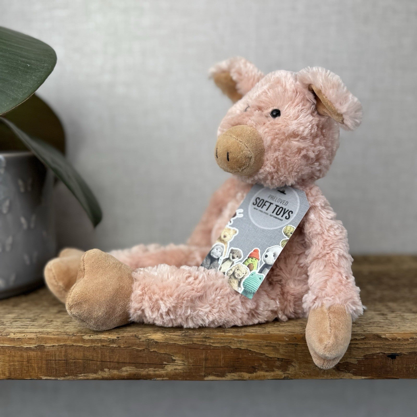 Jellycat Small Pickles Piglet - Vintage Jellycat Pig New Without Tags 12"