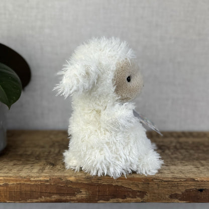 Jellycat Little Lamb - Small White/Cream Lamb Fuzzy Curly Fur Small Lamb 8"
