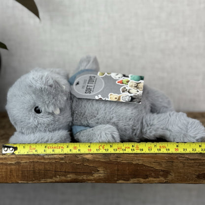 Jellycat Backpack Elephant - Fluffy Grey/Blue Elephant With Rucksack Retired 9”