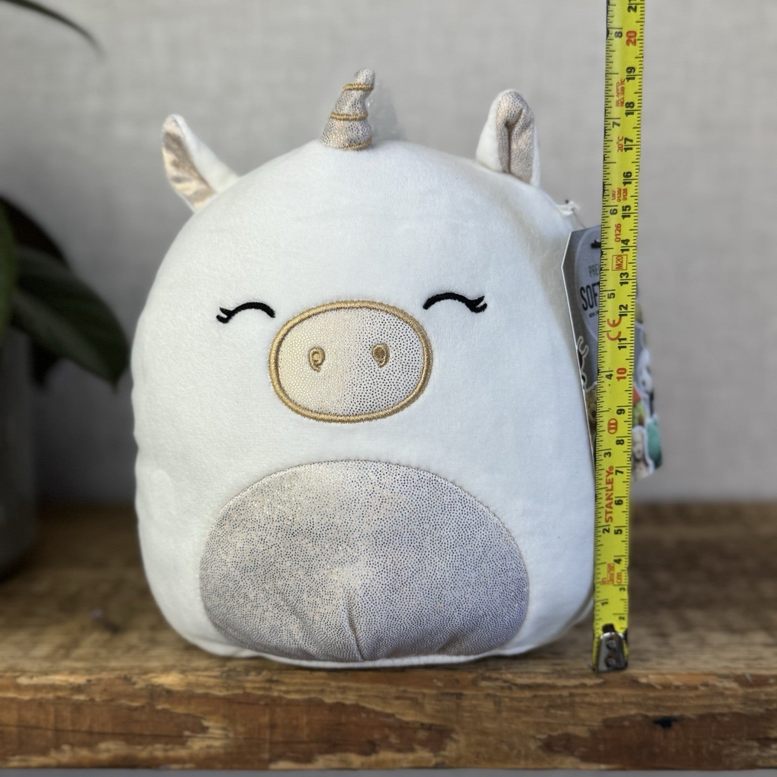 Squishmallow - Sofia The Unicorn White.Gold Unicorn Squish Soft Toy Small 7.5"