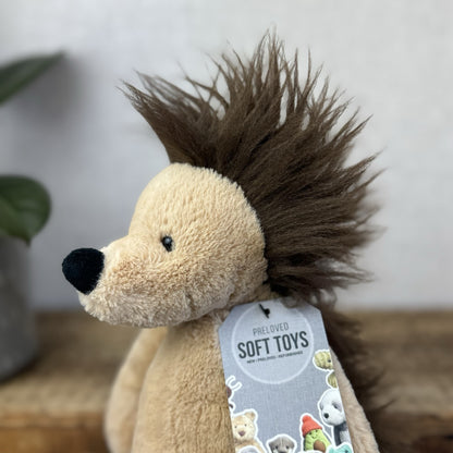 Jellycat Medium Bashful Hedgehog - Fluffy Beanie Woodland Hedgehog 12"