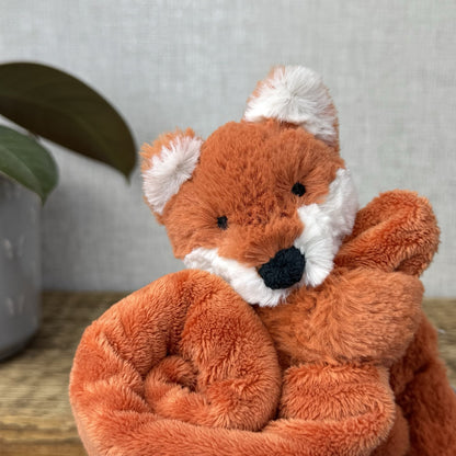 Jellycat Bashful Fox Soother - Jellycat Orange Fox Comfort Blanket Retired Rare