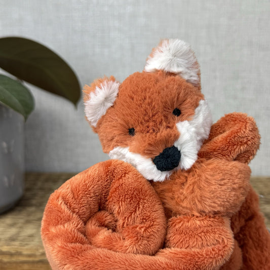 Jellycat Bashful Fox Soother - Jellycat Orange Fox Comfort Blanket Retired Rare