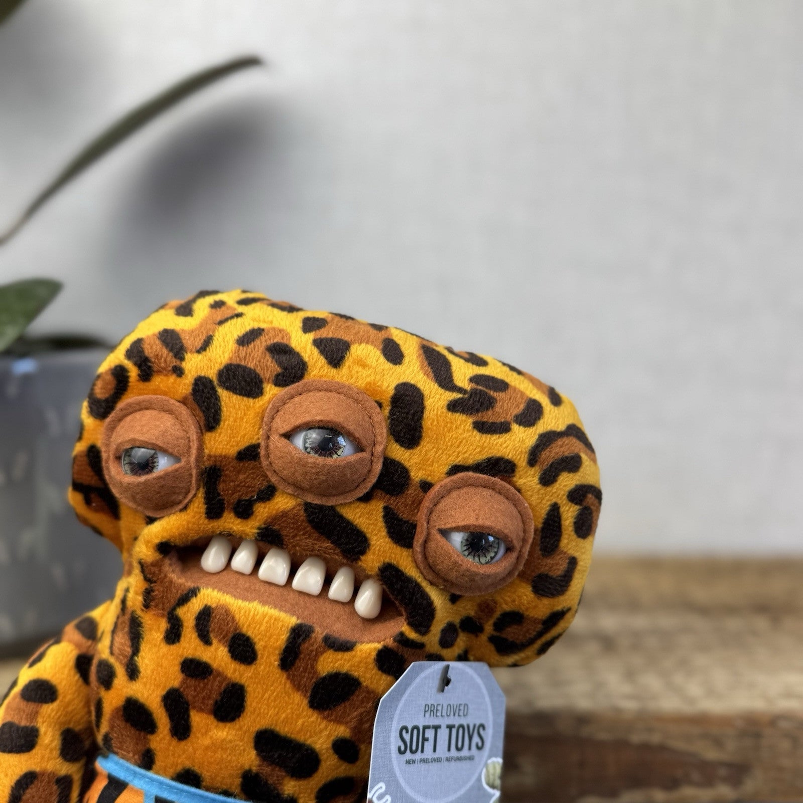 Fuggler Funny Ugly Monster Budgie Fuggler - Annoyed Alien Leopard Print Cute