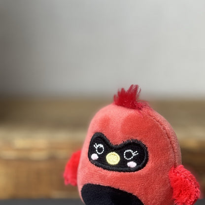 Squishmallows Squishville - Micromallow Squishmallow - Cazlan Cardinal Red Bird