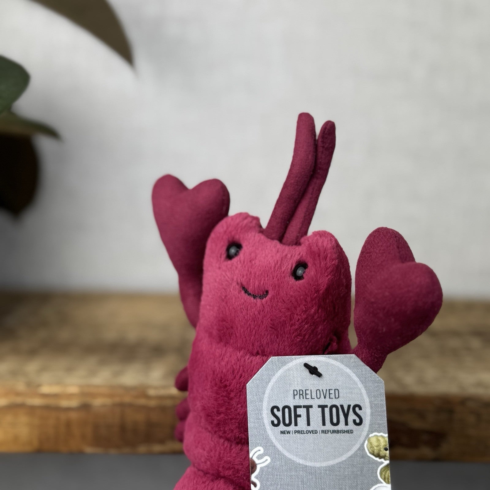 Jellycat Love Me Lobster - Red Lobster Heart Claws - Jellycat Lobster Gift 8”
