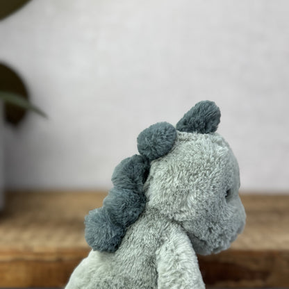 Jellycat Small Puffles Dinosaur - Small Light Green Super Soft Dinosaur Plush 9"