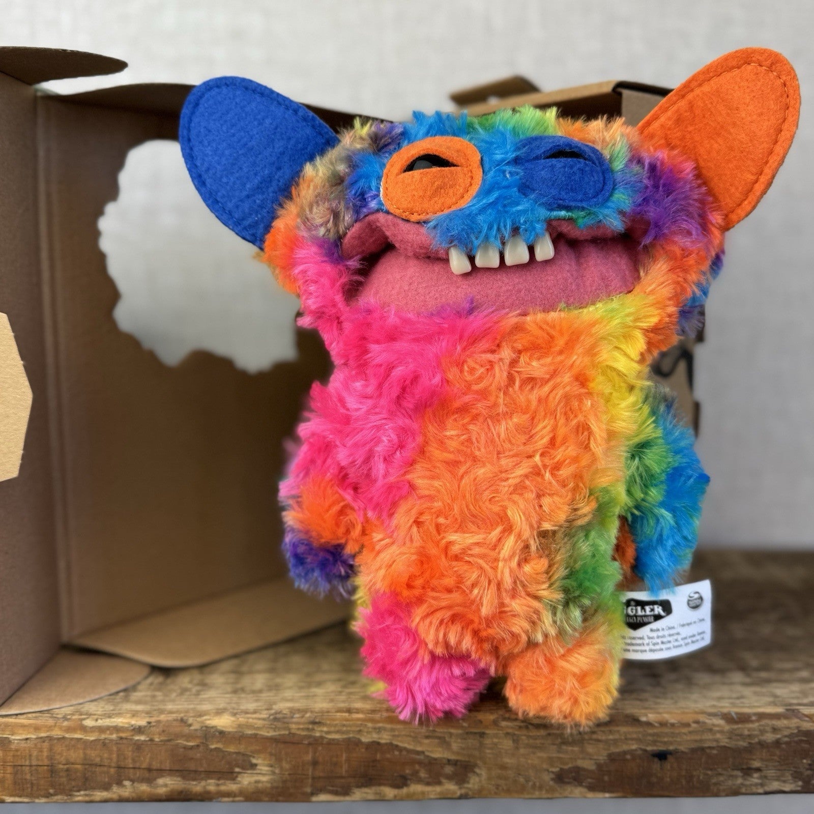 Fuggler Funny Ugly Monster Snuggler Edition Rainbow Grin Grin Snuggler With Box