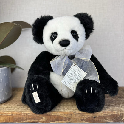 Deans Rag Book Bear Panda Limited Edition Sugarplum Panda Bear Super Soft 11”