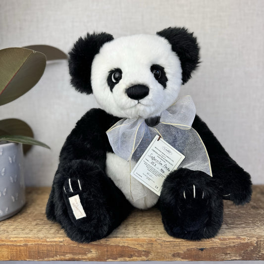 Deans Rag Book Bear Panda Limited Edition Sugarplum Panda Bear Super Soft 11”
