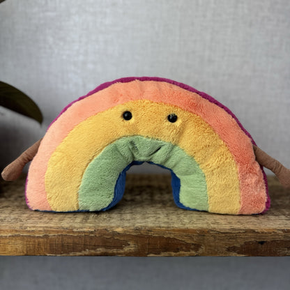 Jellycat Amuseable Rainbow - Rainbow Soft Toy Plush - Rainbow With Arms New Tags