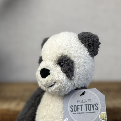 Jellycat Woogie Panda - Jellycat Panda Retired Texture Panda - Small Beanie 9”