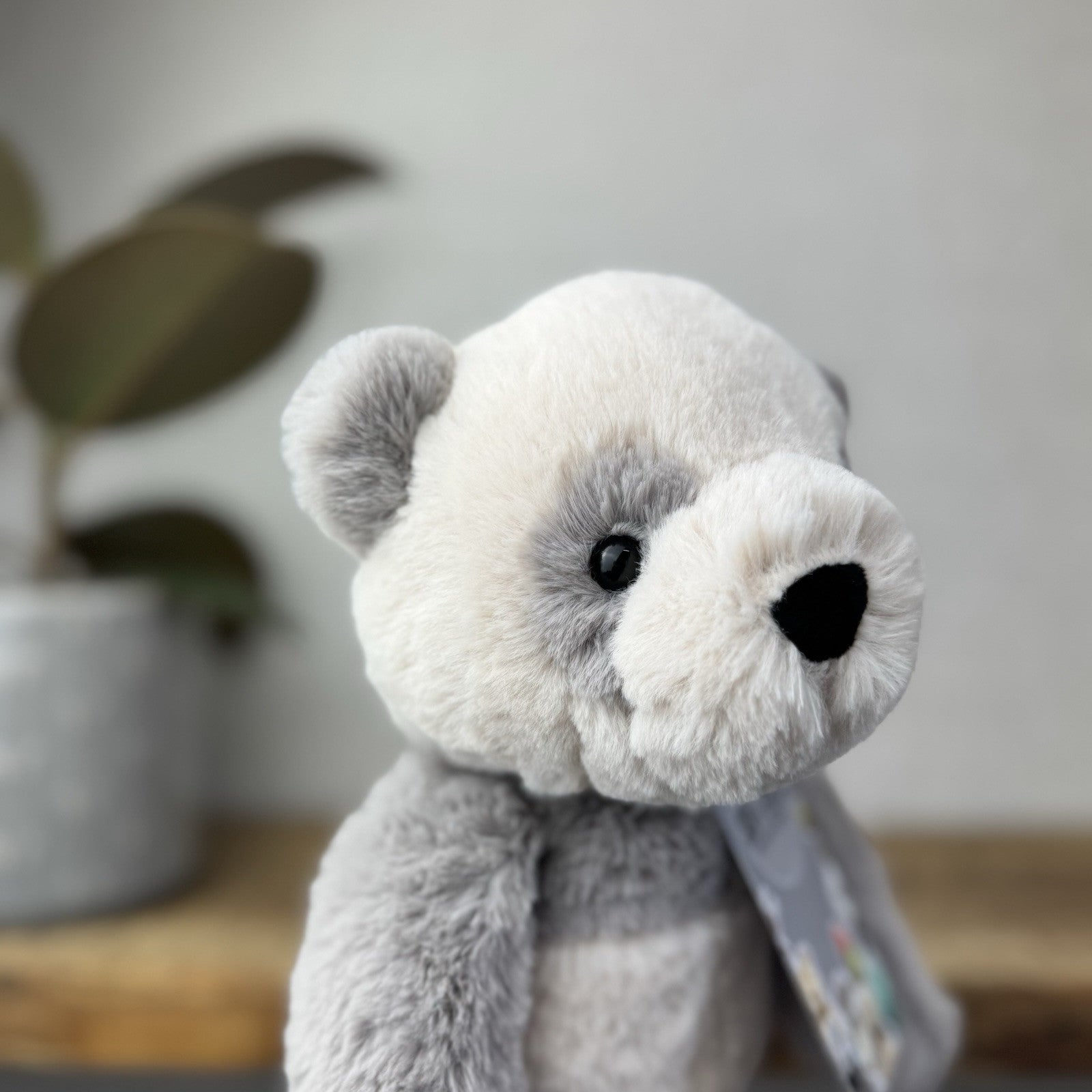 Jellycat Medium Buckley Panda - Snugglet Panda - Grey & White Beanie Panda 14”