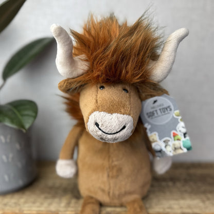 Jellycat Ramone Bull - Large Fluffy Bull New Jellycat New Without Tags 14"